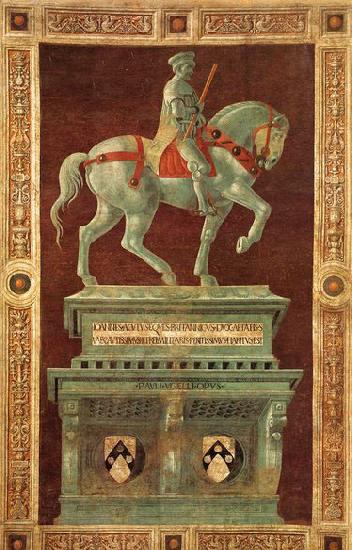 UCCELLO, Paolo Funerary Monument to Sir John Hawkwood Norge oil painting art